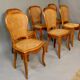 Suite of 6 chairs cannées en merisier Louis Philippe