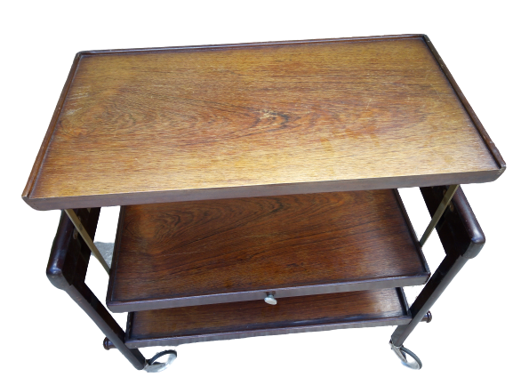 Table serves with removable tray mechanism year 50