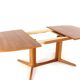 Large oval extendable dining table Gudme Danish design in teak - restored
