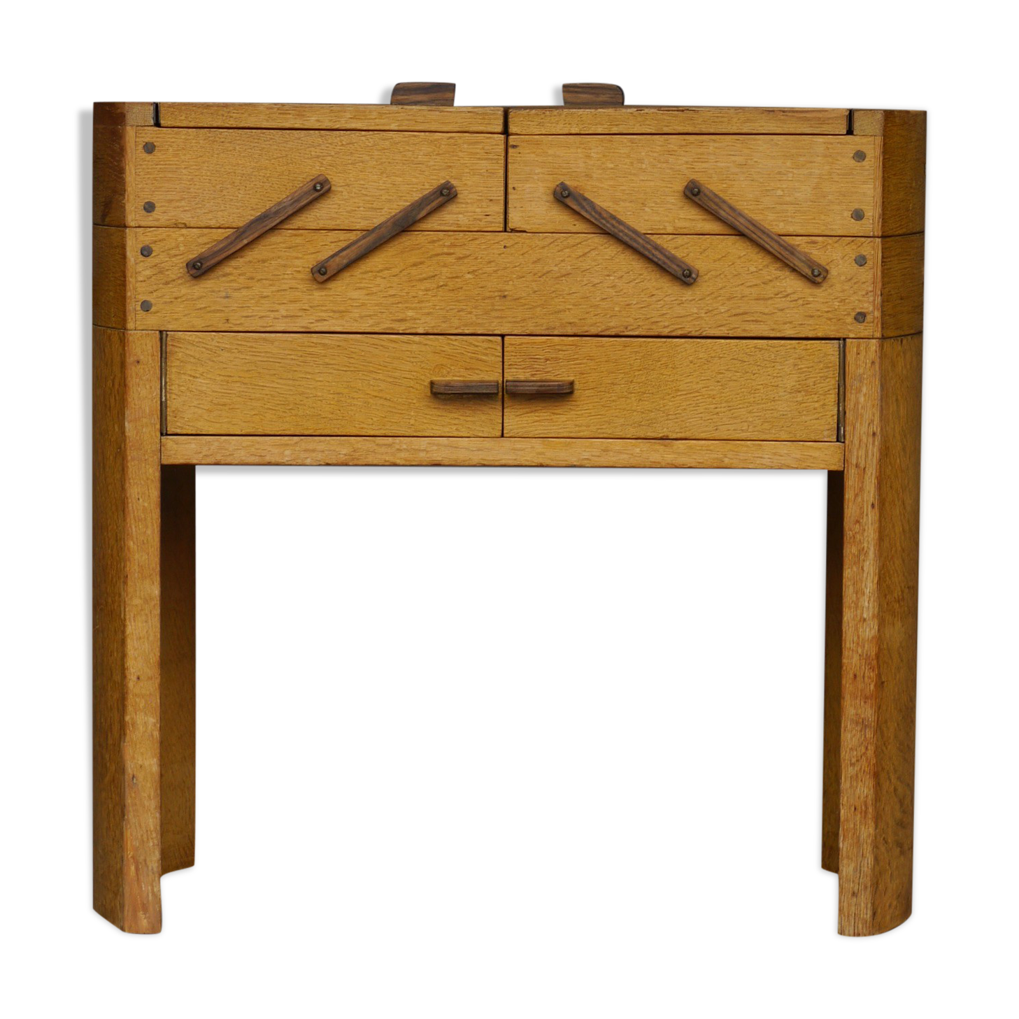 Modernist art deco sewing box. 1930s