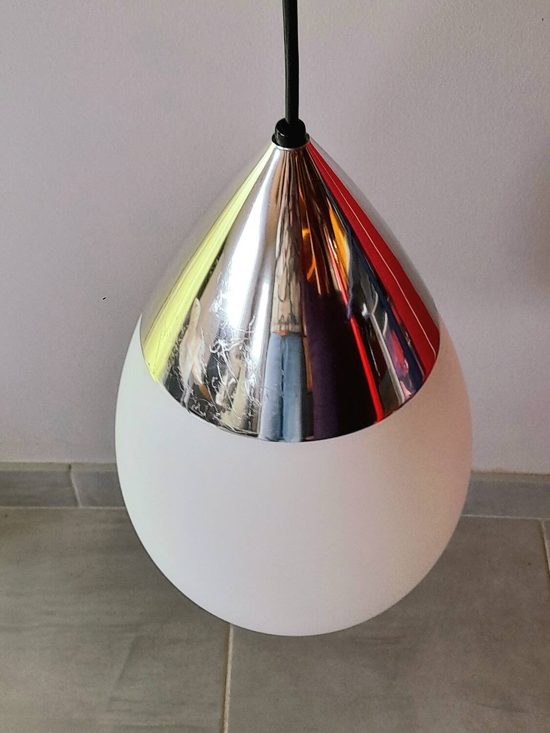 Suspension Limburg and opaline, drop model, 1970