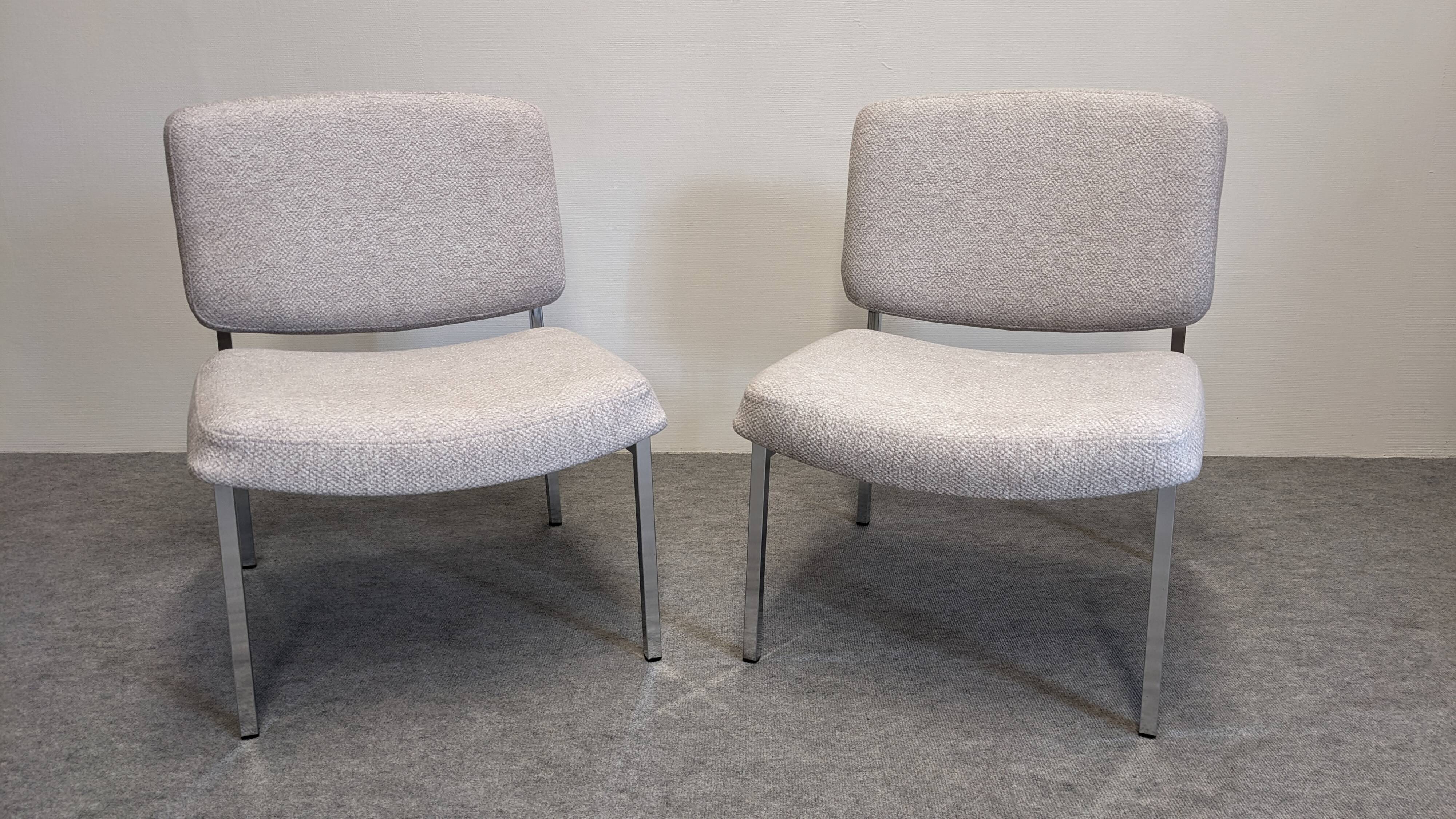 Pair of modernist armchairs circa 1970