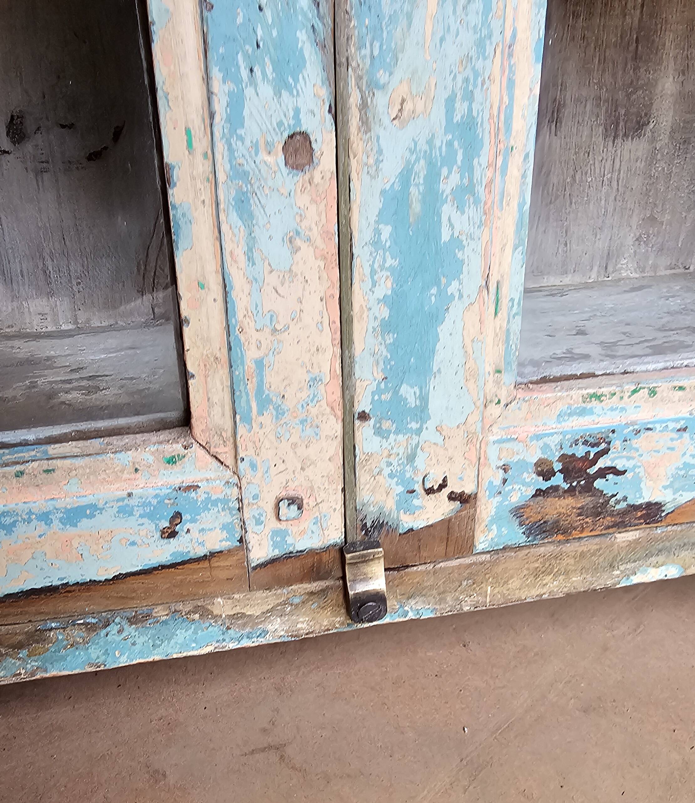 Old Burmese teak display case