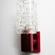 Pair of red wall light 1970