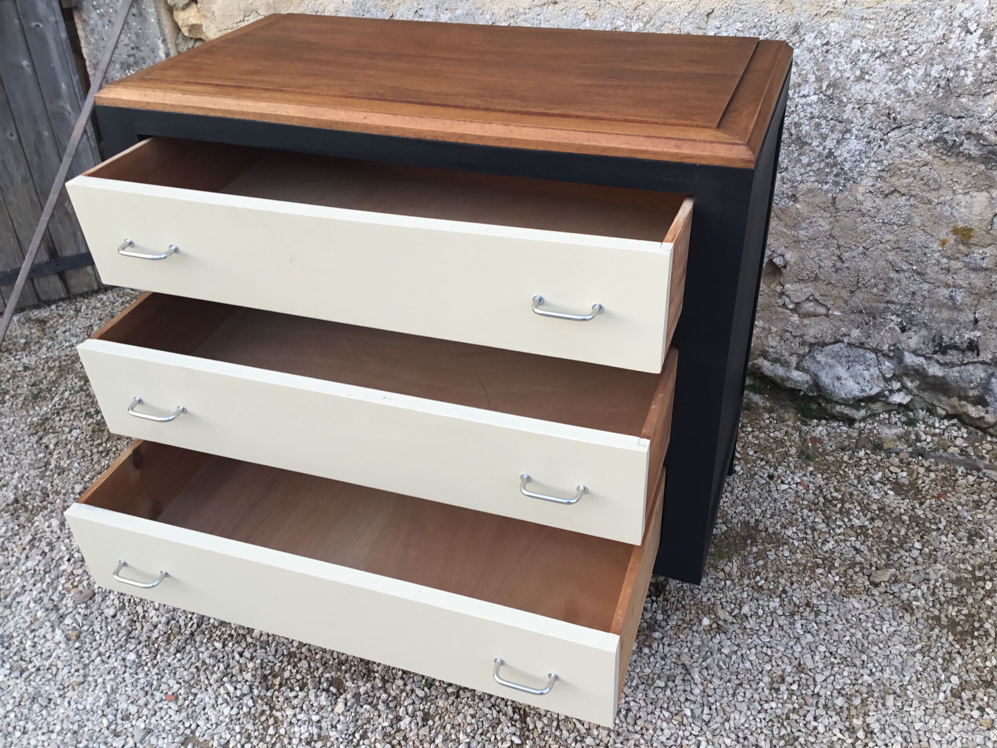 1950s dresser in revamped mahogany
