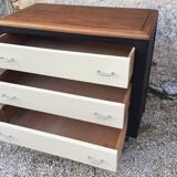 Commode des années 1950 en acajou relookée