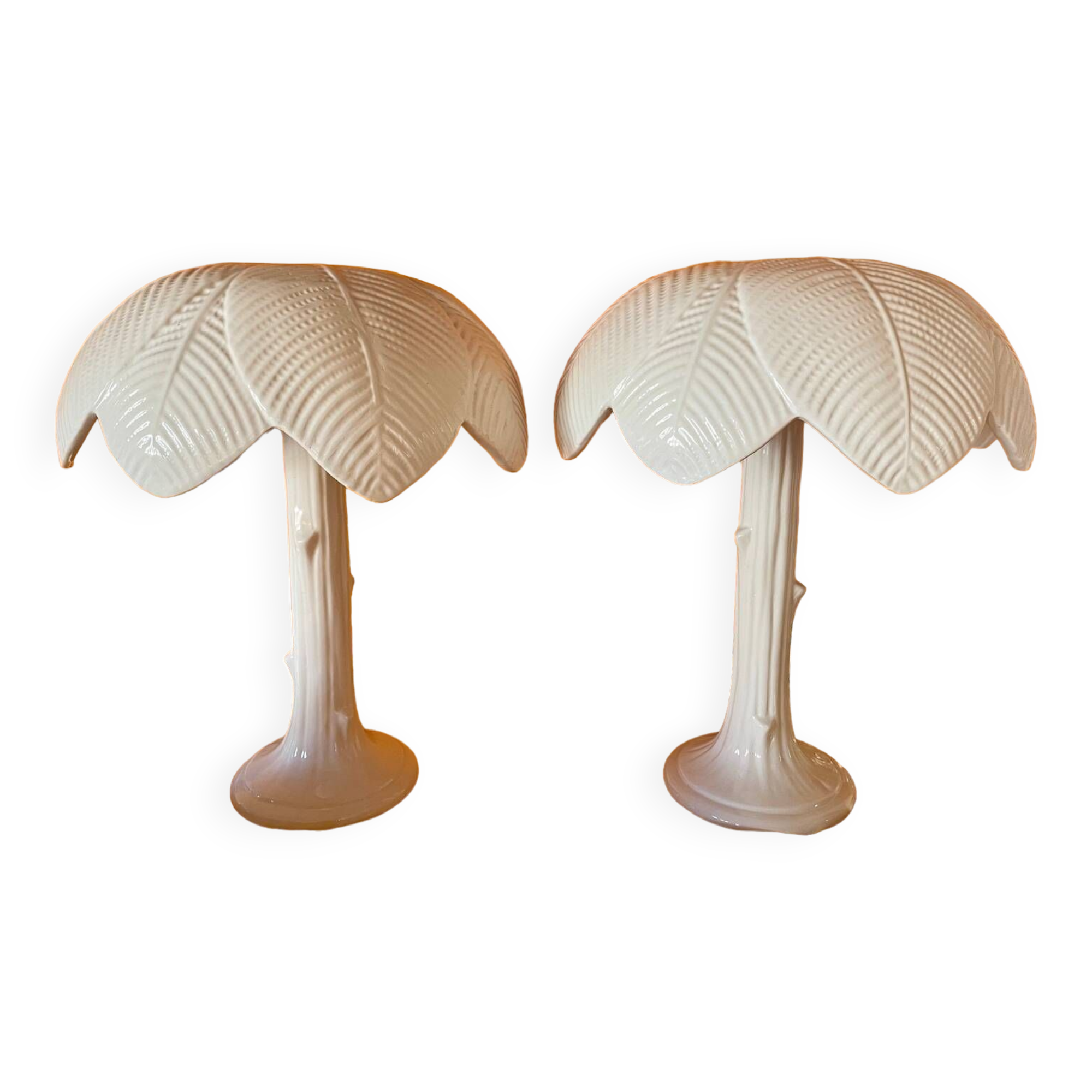 Pair of Tommaso Barbi ceramic lamps