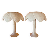 Pair of Tommaso Barbi ceramic lamps