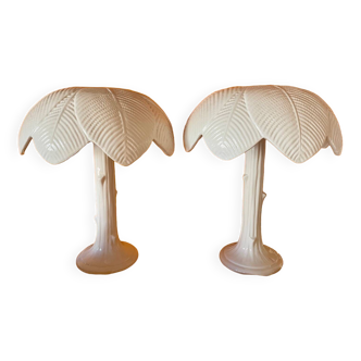 Pair of Tommaso Barbi ceramic lamps