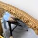 Baroque oval mirror