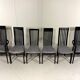 Chaises de salle à manger Tonon Italie par Wolf Schmidt Bandelow années 1980.