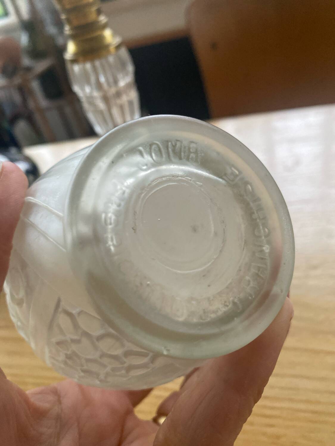 Joma frosted glass vase