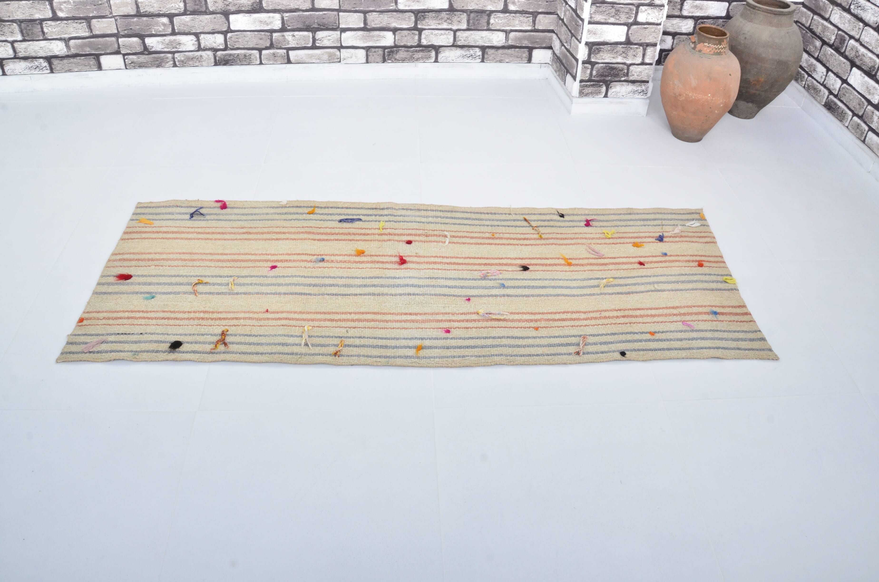 Vintage Turkish Colourful Kilim Rug sku 3378