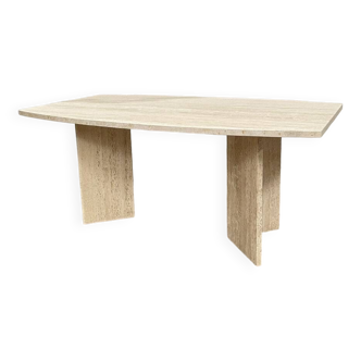 Vintage travertine dining table