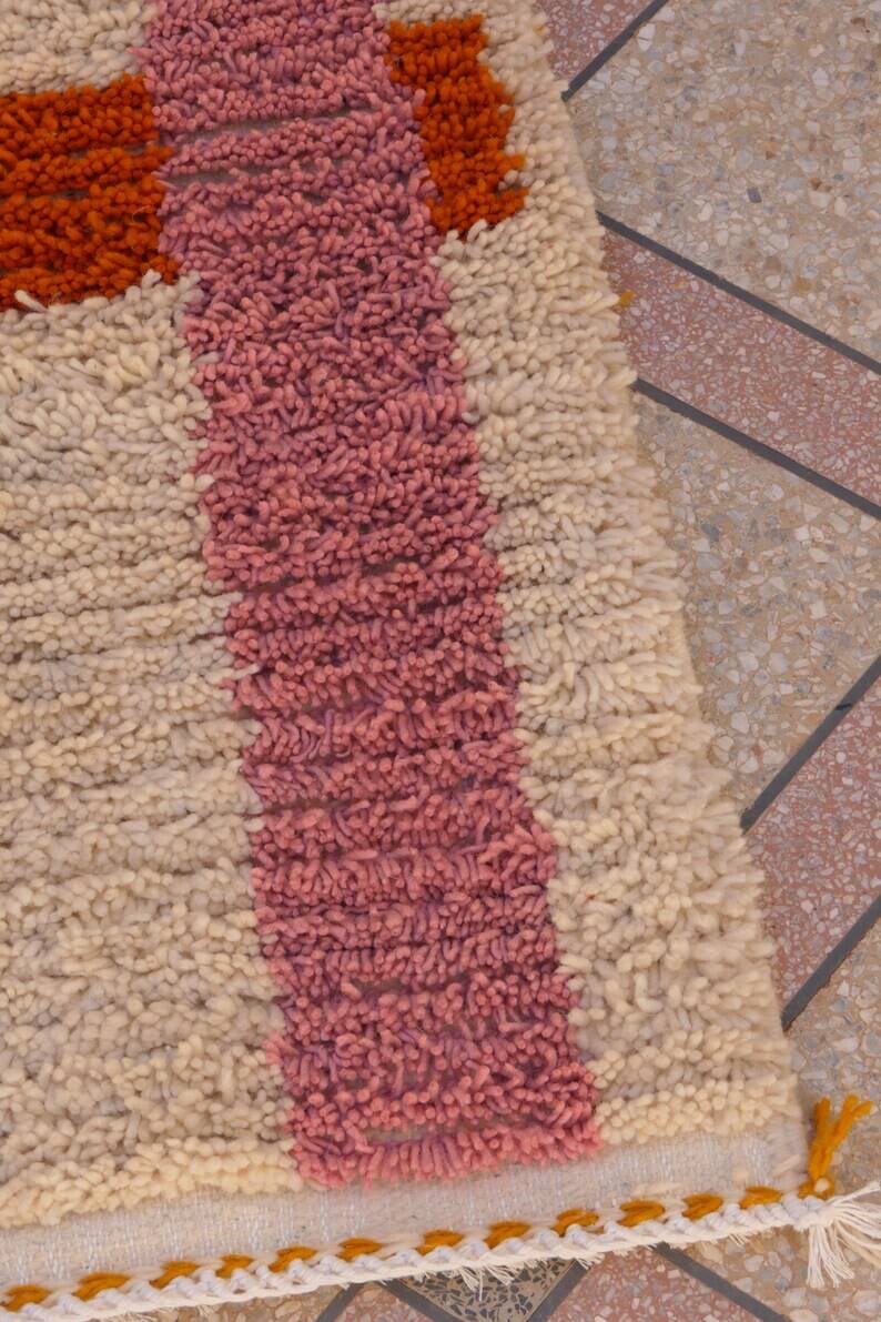 Berber wool hallway rug, 300cm x 90cm