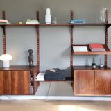 wall shelf system by Poul Cadovius in rosewood