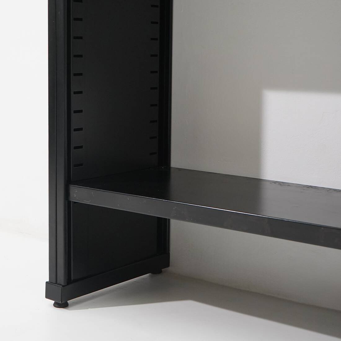 Black metal bookcase, 1970s