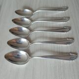 Small silver metal spoons