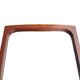 Teak wall mirror, organic shape, Denmark 1960s