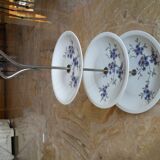 Display servant for cakes, aperitif, fruit, porcelain
