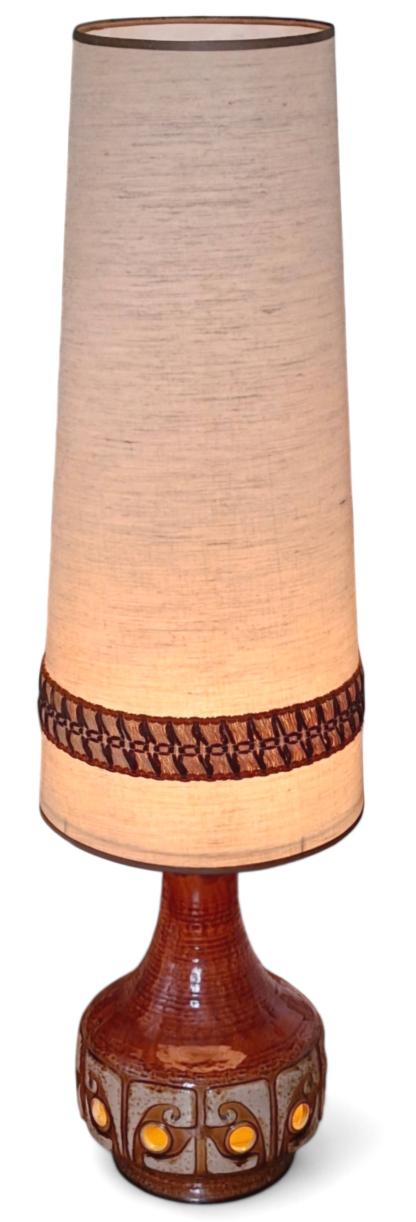 70s ceramic floor lamp