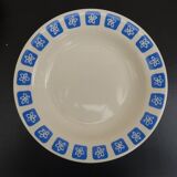 Vintage blue earthenware plates 1950 1960