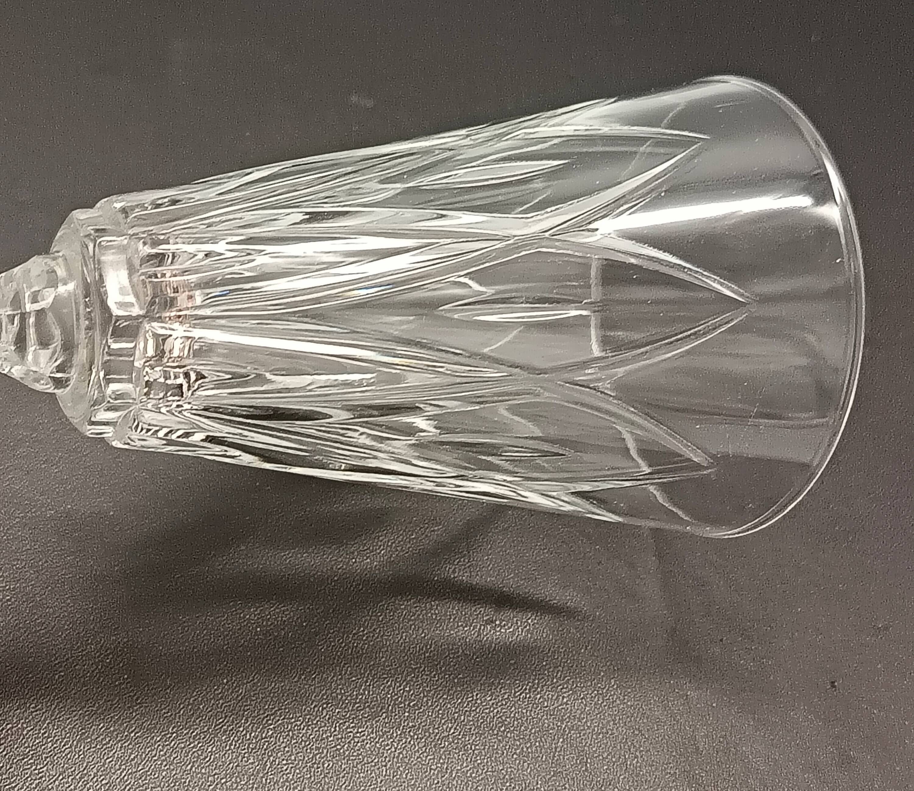 8 flutes champagne transparent glass vintage vmc reims france