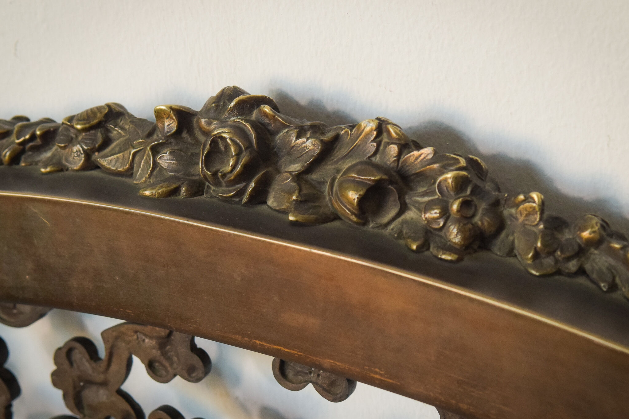 Exceptional decorative brass bed frame