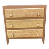 Jolie commode relookee bohème ethnique compact