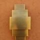 Art Deco brass wall sconce
