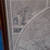 Large geometric map of the city of Florence, 1843