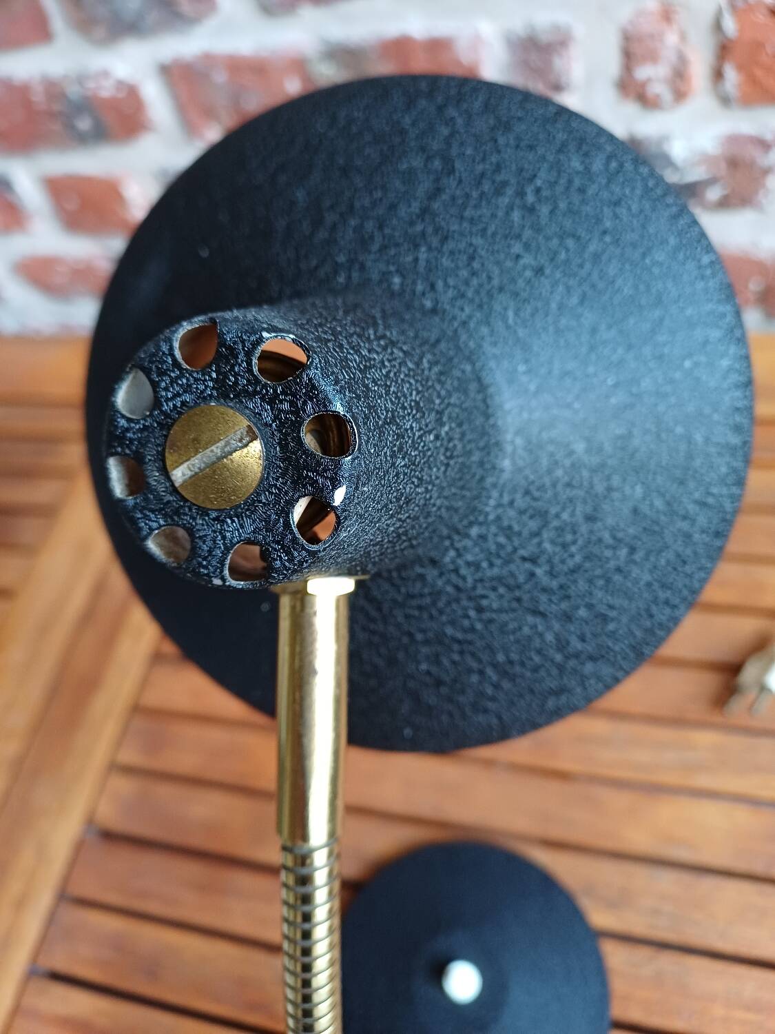 Aluminor black desk lamp 60's