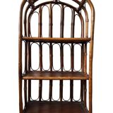 Bookcase, rattan, vintage