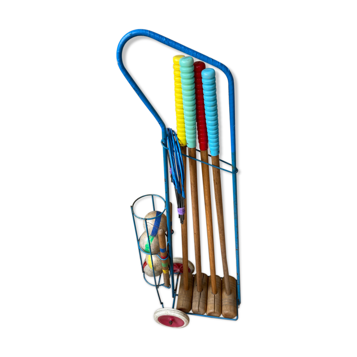 Complete and vintage croquet game