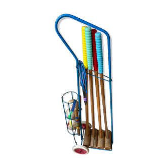 Complete and vintage croquet game