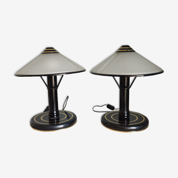 Pair of mushroom lamps from the 70s