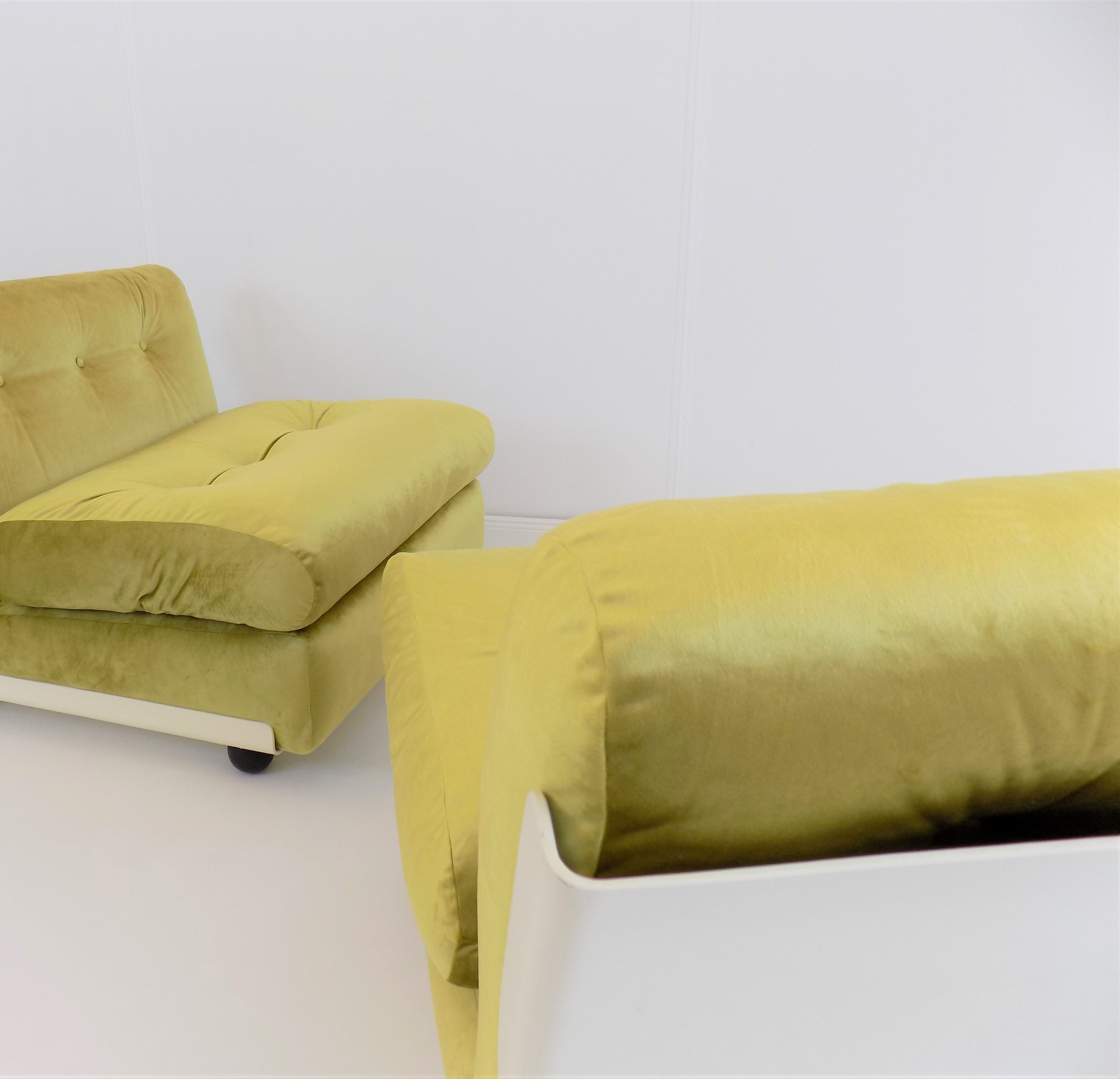 Ensemble de 3 chauffeuses par Mario Bellini, C&B Italia Amanta
