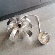 Brushed stainless steel vintage pendant light