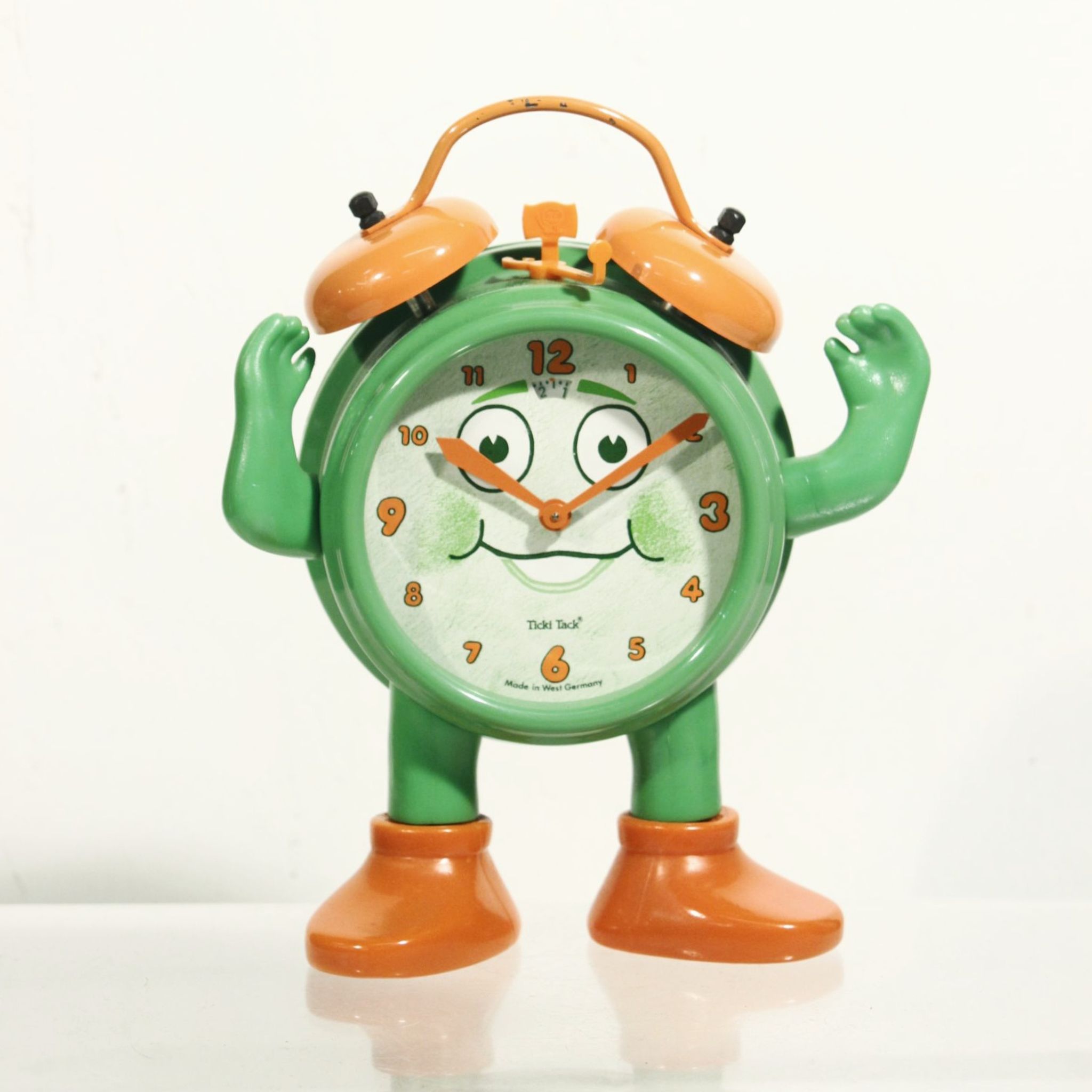 Vintage Ticki Tack mechanical alarm clock by Jerger, Germany 1960s