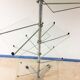 Vintage display shelf in glass and stainless steel