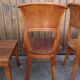 4 teak art deco style chairs