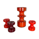 Ensemble de quatre bougeoirs en poterie par cari zalloni pour steuler, allemagne, années 1970