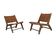 Two Moroccan leather armchairs