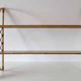 Rattan wall shelf