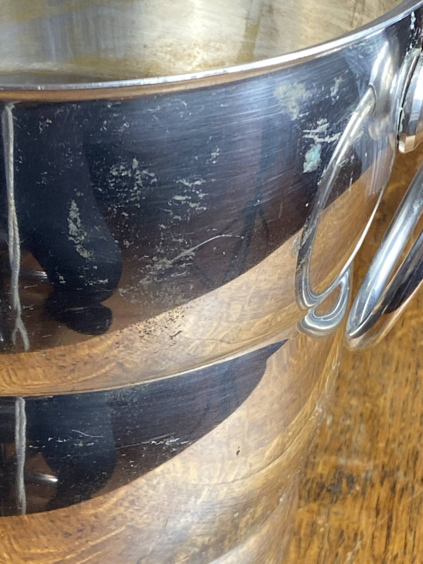 Silver-plated champagne bucket