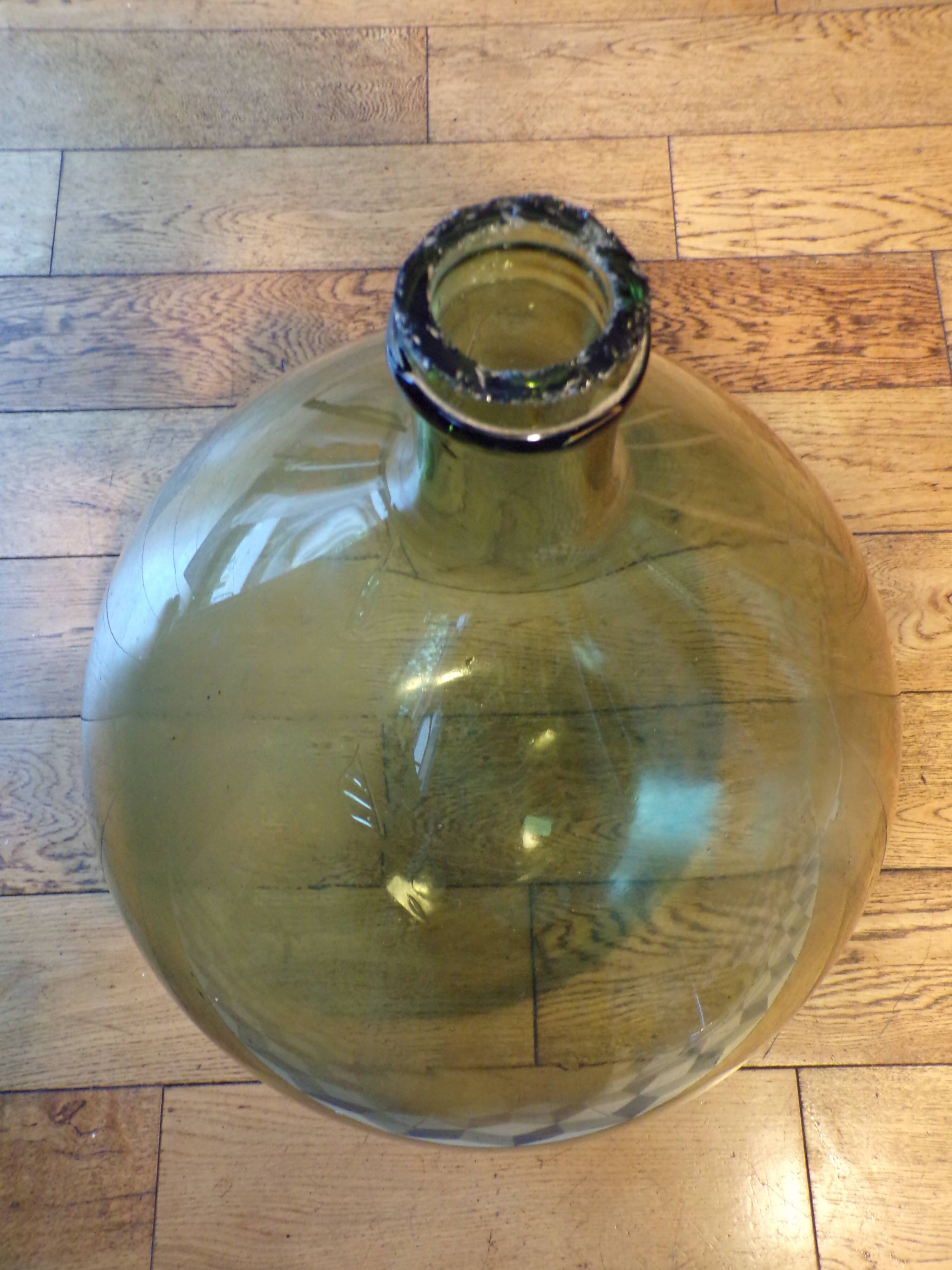 35L demijohn blown glass