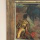 Original Swedish Oil on Panel – "The Bullfight" by Owe Wessbohn – Dated 1953 – Framed Period Piece – 59 × 51 cm