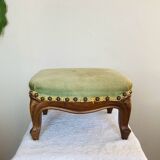 Louis XV footrest in walnut, 19th century, curved base