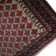 Red cream wool persian balouch rug 98x120cm