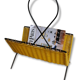 Porte magazines scoubidou